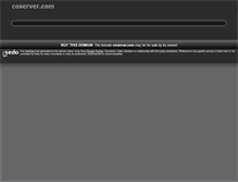 Tablet Screenshot of coserver.com